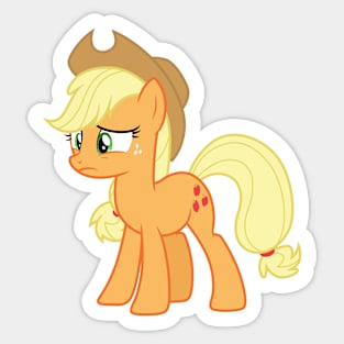 Hurt Applejack Sticker